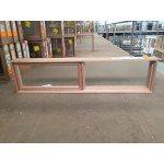 Timber Awning Window 450mm H x 1810mm W (Obscure) 